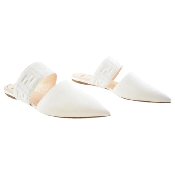 Fendi Shoes - Fendi leather mules. Size 39 1/2